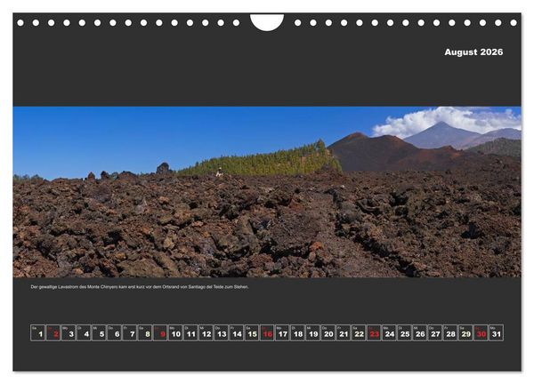 Produktbild: Teneriffa im Panorama (Wandkalender 2026 DIN A4 quer), CALVENDO Monatskalender