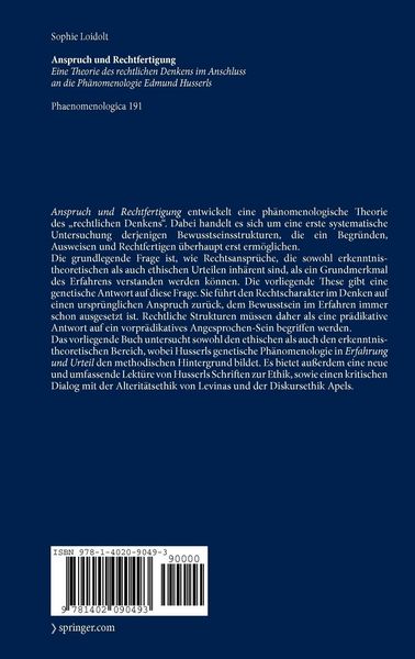 Produktbild: Anspruch und Rechtfertigung