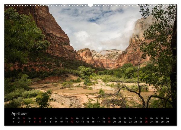 Produktbild: USA - faszinierender S&uuml;dwesten / CH-Version (hochwertiger Premium Wandkalender 2026 DIN A2 quer), Kunstdruck in Hochglanz