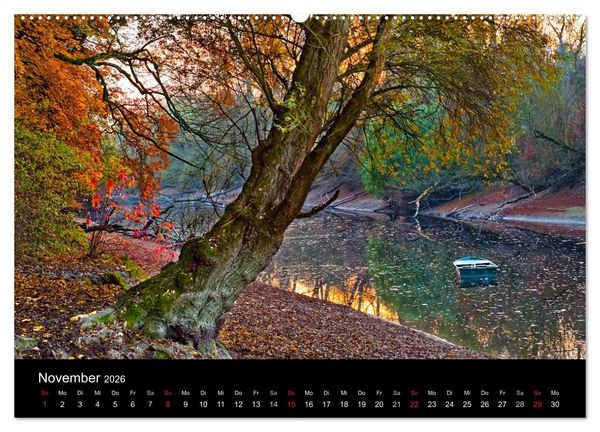 Produktbild: Mannheimer Waldpark (Wandkalender 2026 DIN A2 quer), CALVENDO Monatskalender