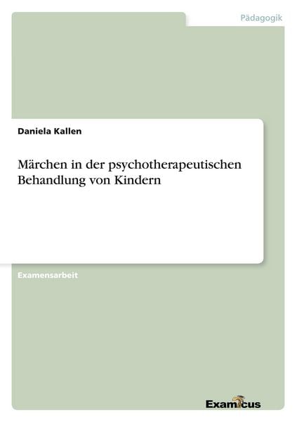 Produktbild: M&auml;rchen in der psychotherapeutischen Behandlung von Kindern