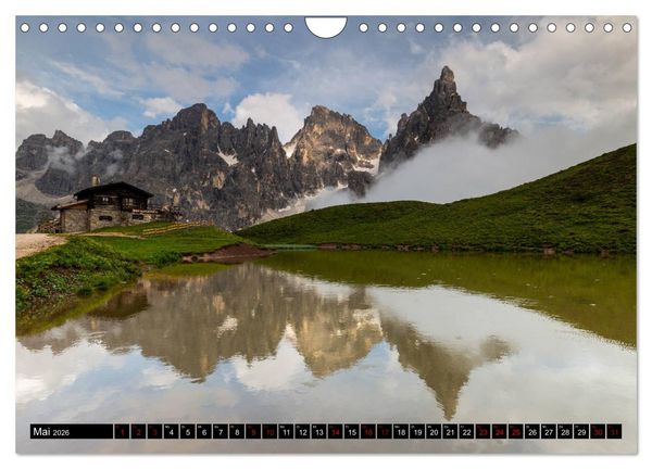 Produktbild: Bergseen in den Dolomiten (Wandkalender 2026 DIN A4 quer), CALVENDO Monatskalender