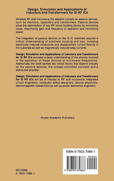 Produktbild: Design, Simulation and Applications of Inductors and Transformers for Si RF ICs