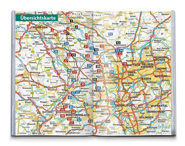 Produktbild: KOMPASS Wanderf&uuml;hrer Niederrhein, zwischen Rhein und Maas, 55 Touren mit Extra-Tourenkarte