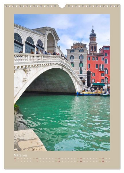 Produktbild: Erlebe mit mir Venedig im Winter (Wandkalender 2026 DIN A3 hoch), CALVENDO Monatskalender