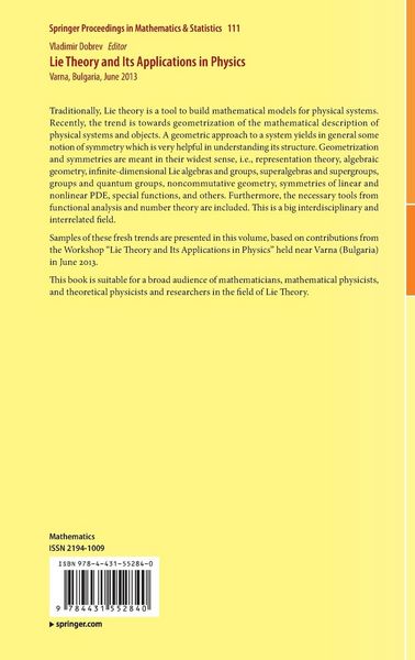 Produktbild: Lie Theory and Its Applications in Physics