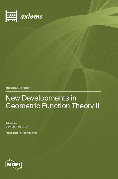 Produktbild: New Developments in Geometric Function Theory II