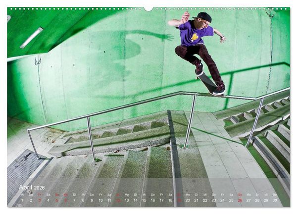 Produktbild: THIS IS SKATEBOARDING 2026 (Wandkalender 2026 DIN A2 quer), CALVENDO Monatskalender