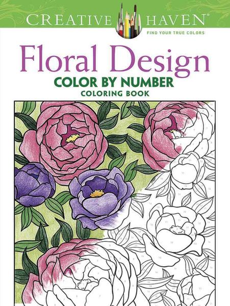 Produktbild: Creative Haven Floral Design Color By Number Coloring Book
