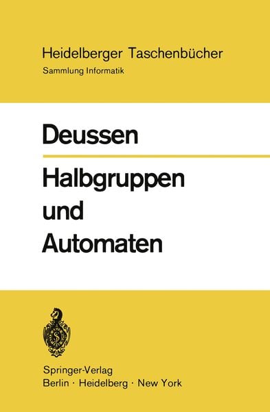 Produktbild: Halbgruppen und Automaten