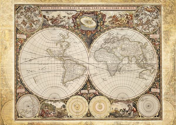 Produktbild: Historische Weltkarte. Puzzle