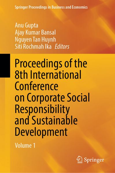 Produktbild: Proceedings of the 8th International Conference on Corporate Social Responsibility and Sustainable Development