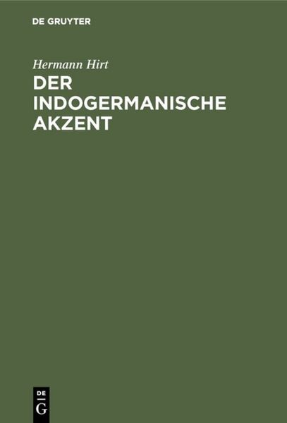 Produktbild: Der indogermanische Akzent
