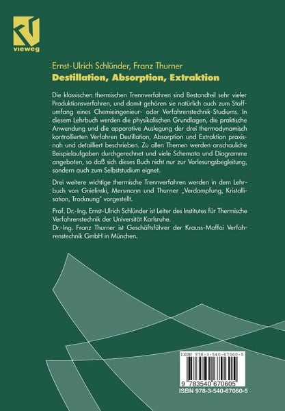 Produktbild: Destillation, Absorption, Extraktion
