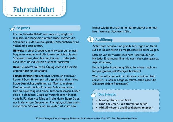 Produktbild: 30 Atem&uuml;bungen f&uuml;rs Kinderyoga