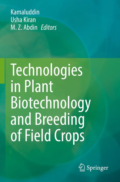 Produktbild: Technologies in Plant Biotechnology and Breeding of Field Crops
