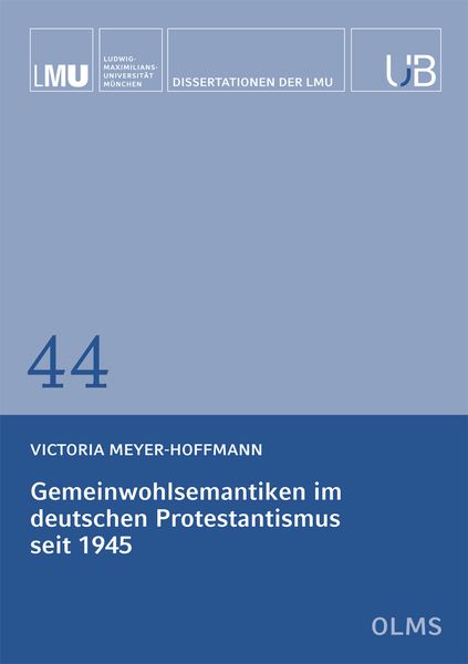 Produktbild: Gemeinwohlsemantiken im deutschen Protestantismus seit 1945