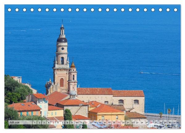 Produktbild: S&uuml;dfrankreich - C&ocirc;te d&rsquo;Azur (Tischkalender 2026 DIN A5 quer), CALVENDO Monatskalender