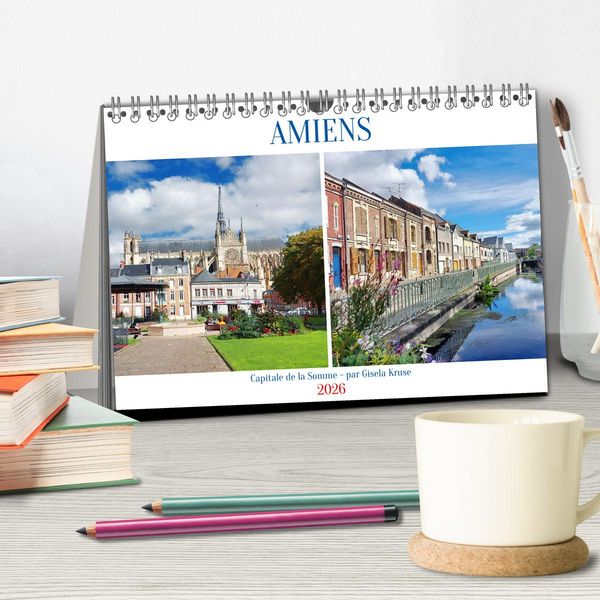 Produktbild: Amiens - Capitale de la Somme (Calendrier de bureau 2026 DIN A5 vertical), CALVENDO calendrier mensuel