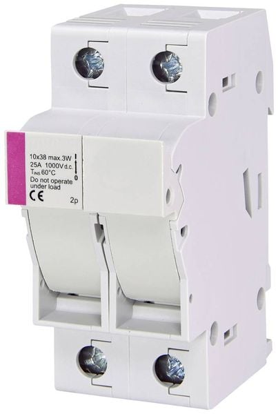 ETI 002540203 EFH 10 DC 2p Sicherungshalter Passend für (Sicherungen) Feinsicherung 10.3 x 38 mm 25 A 1000 V 1 St.