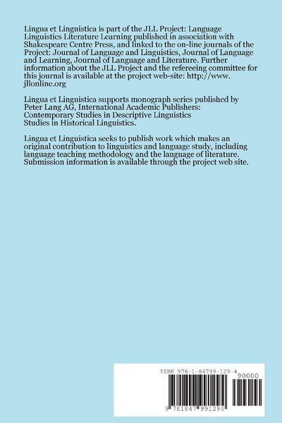 Produktbild: Lingua et Linguistica 1.2