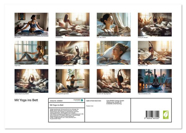 Produktbild: Mit Yoga ins Bett (Wandkalender 2026 DIN A3 quer), CALVENDO Monatskalender