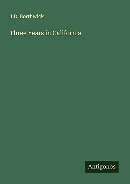 Produktbild: Three Years in California
