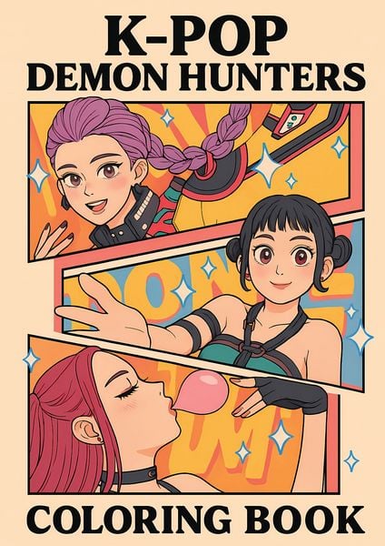 Produktbild: KPop Demon Hunters Coloring Book for Kids, Tweens, Teens, & Adults