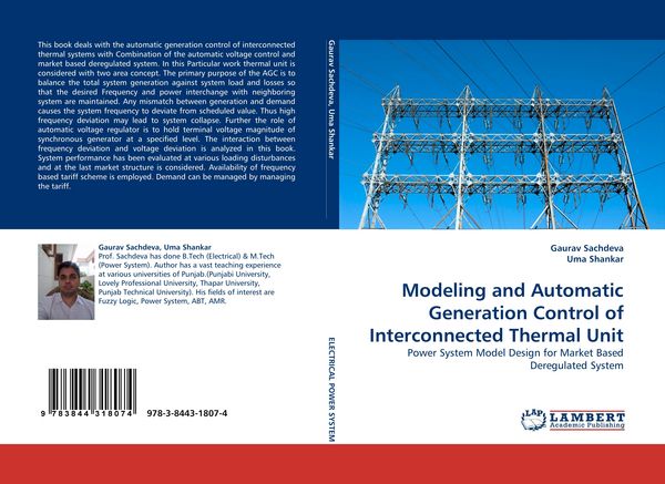 Produktbild: Modeling and Automatic Generation Control of Interconnected Thermal Unit