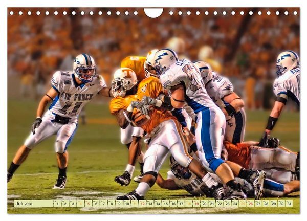 Produktbild: American Football - Taktik und Athletik (Wandkalender 2026 DIN A4 quer), CALVENDO Monatskalender