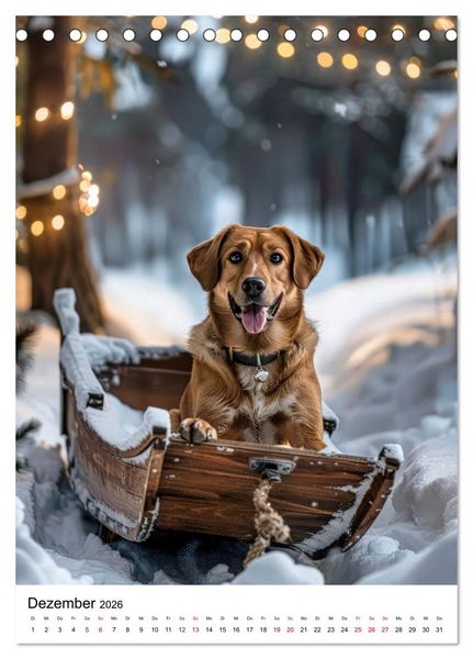 Produktbild: Hunde haben Spa&szlig; (Tischkalender 2026 DIN A5 hoch), CALVENDO Monatskalender