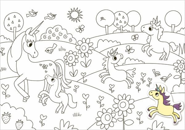 Produktbild: Mein Sticker-Malbuch. Einh&ouml;rner