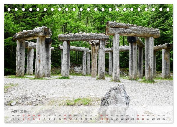 Produktbild: Alpenwelten-Zwischen Wetterstein und Karwendel (Tischkalender 2026 DIN A5 quer), CALVENDO Monatskalender