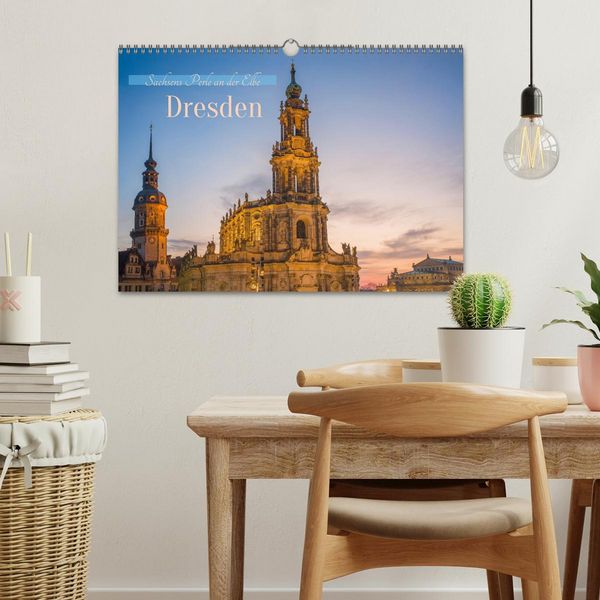 Produktbild: Dresden - Sachsens Perle an der Elbe (Wandkalender 2026 DIN A3 quer), CALVENDO Monatskalender