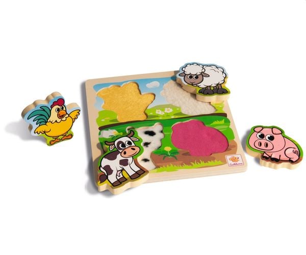 Produktbild: Eichhorn F&uuml;hl-Puzzle mit Stoff, 5-tlg. 100003687