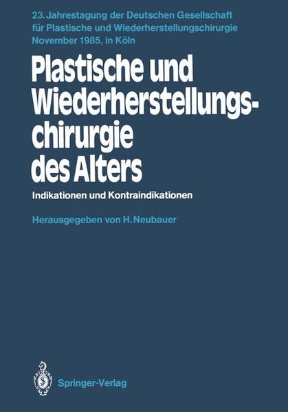 Produktbild: Plastische und Wiederherstellungschirurgie des Alters