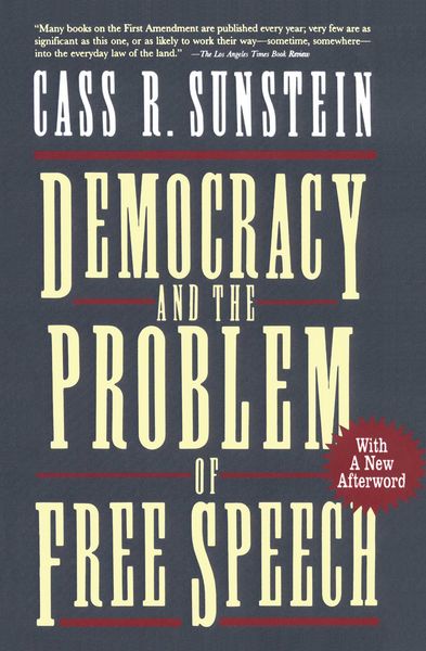 Produktbild: Democracy and the Problem of Free Speech