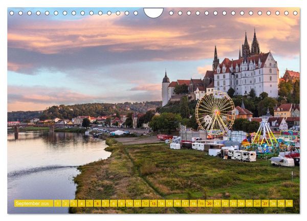 Produktbild: Romantisches Mei&szlig;en &ndash; Die &auml;lteste mittelalterliche Stadt Sachsens (Wandkalender 2026 DIN A4 quer), CALVENDO Monatskalender