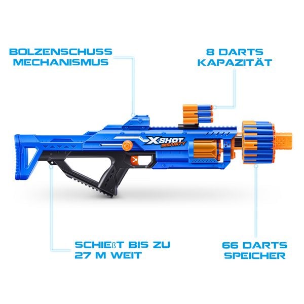 Produktbild: XSHOT - Insanity Blaster Berzerko mit Darts