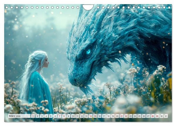 Produktbild: FABELWESEN M&auml;rchenhafte Tr&auml;ume (Wandkalender 2026 DIN A4 quer), CALVENDO Monatskalender