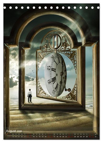 Produktbild: Hinter dem Horizont im Reich der Fantasie (Tischkalender 2026 DIN A5 hoch), CALVENDO Monatskalender