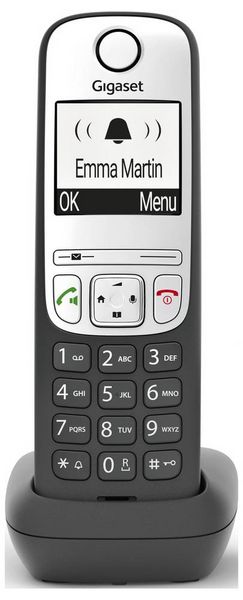 Produktbild: Gigaset A690HX DECT/GAP Schnurloses Telefon analog Freisprechen, f&uuml;r H&ouml;rger&auml;te kompatibel Schwarz