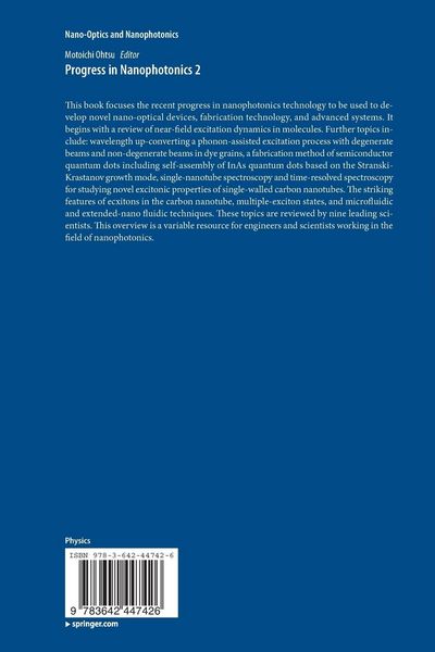 Produktbild: Progress in Nanophotonics 2