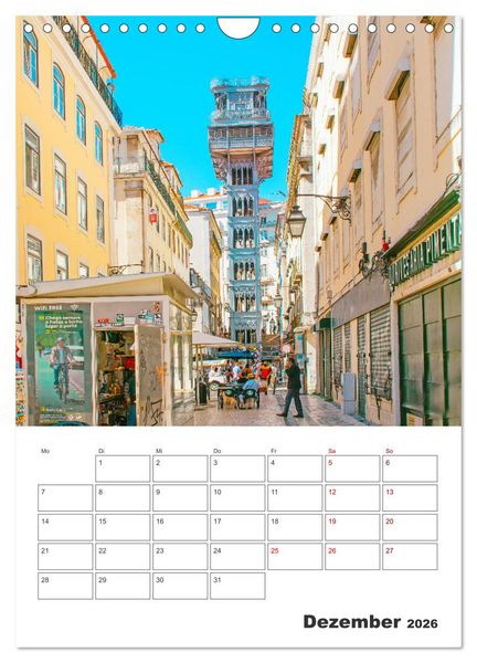Produktbild: Lissabon - ein Traumreiseziel (Wandkalender 2026 DIN A4 hoch), CALVENDO Monatskalender