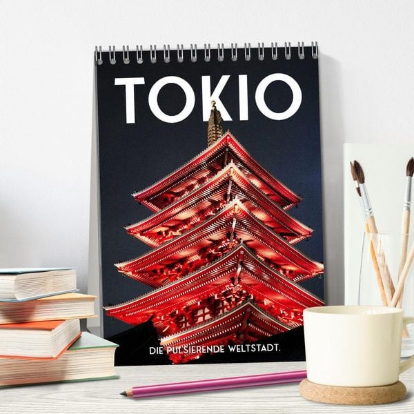Produktbild: Tokio - Die pulsierende Weltstadt. (Tischkalender 2026 DIN A5 hoch), CALVENDO Monatskalender
