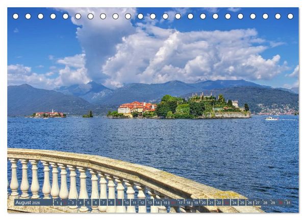 Produktbild: Lago Maggiore - Bezaubernde Orte am Westufer (Tischkalender 2026 DIN A5 quer), CALVENDO Monatskalender