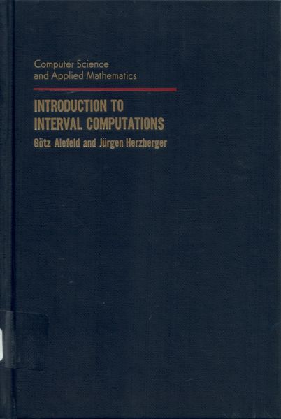 Produktbild: Introduction to Interval Computation