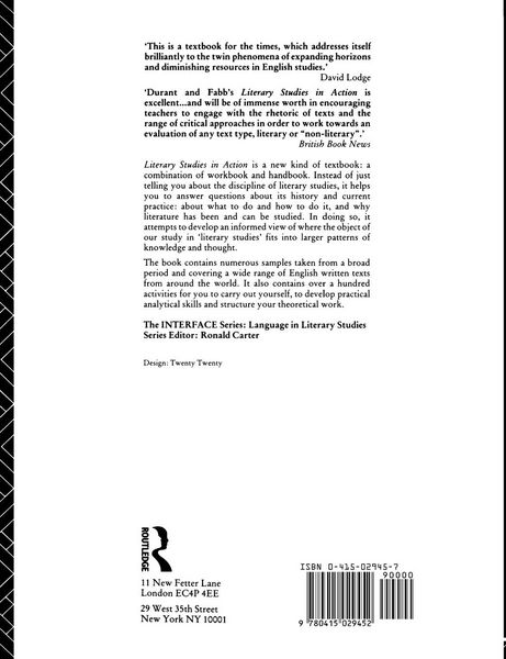 Produktbild: Literary Studies in Action