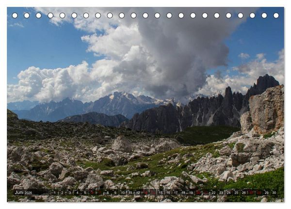 Produktbild: Dolomiten 2026 - Die wei&szlig;en Berge (Tischkalender 2026 DIN A5 quer), CALVENDO Monatskalender