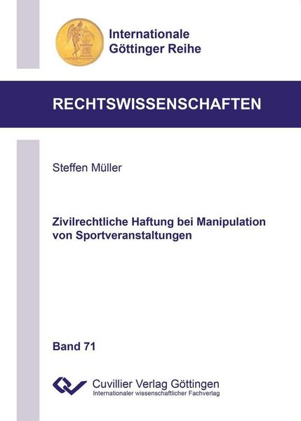 Produktbild: Zivilrechtliche Haftung bei Manipulation von Sportveranstaltungen